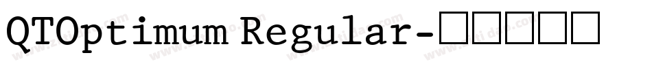 QTOptimum Regular字体转换